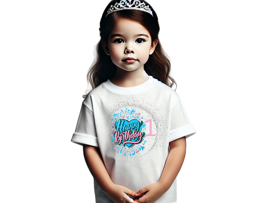 Birthday Girl T-shirt Numbered