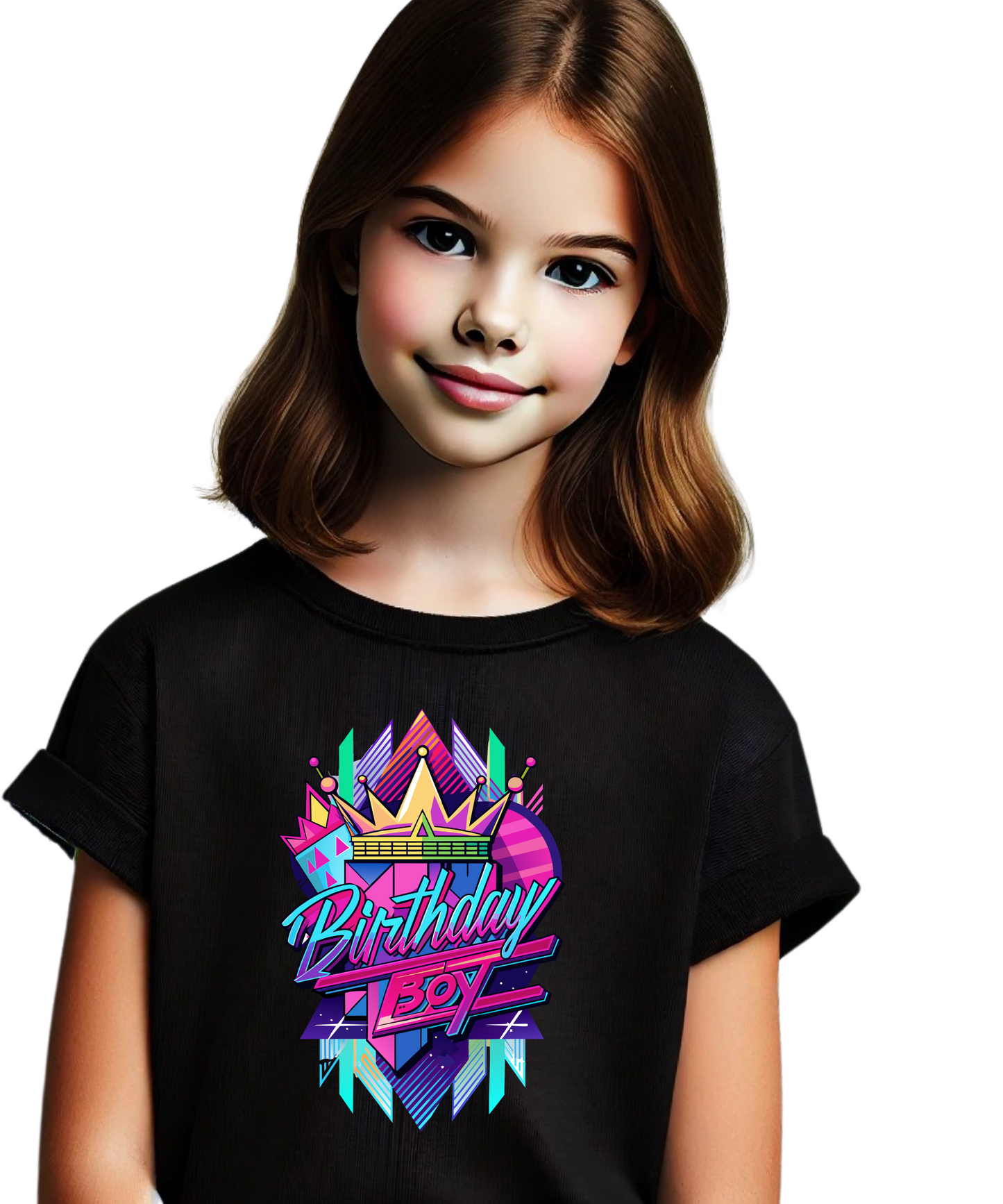 Birthday girl T-shirt purple