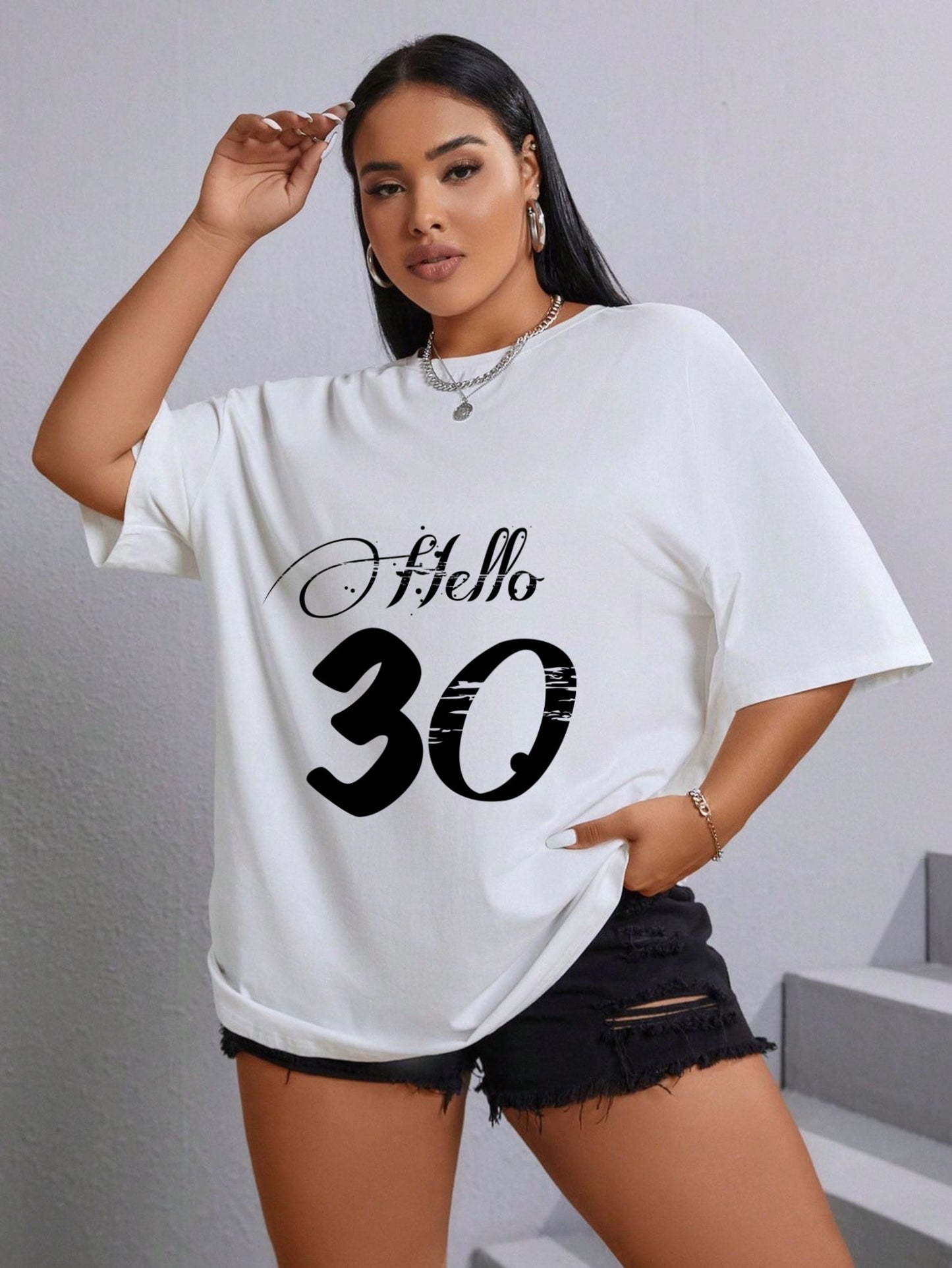 Hello Number Customizable Tshirt Birthday