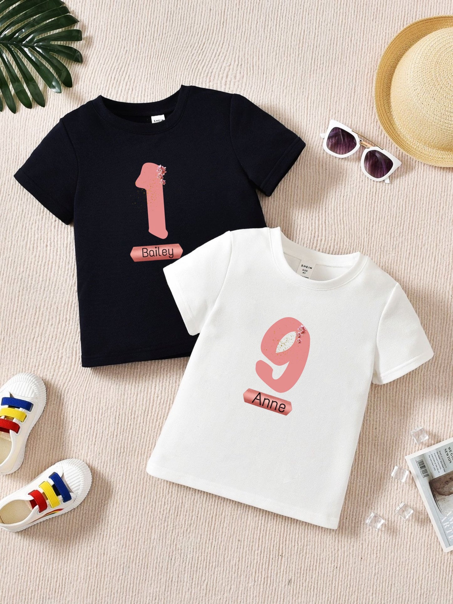 Kids Custom T-shirt, Number, Birthday T-shirt