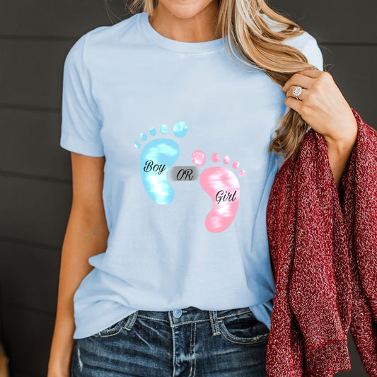 Boy Or Girl Gender Reveal Shirt, Matching Family Tee, Pregnancy T-shirt, Gender Reveal Party, Pregnancy Reveal, Baby Shower Shirt, Gender Announcement